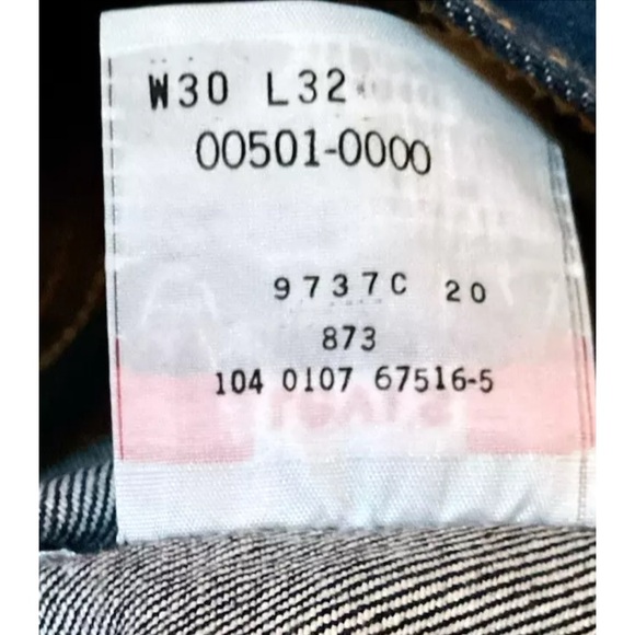 👖LEVI’S👖501 XX RED TAG “SLEVAGE” STRAIGHT BUTTON FLY BLUE JEANS EUC💙 - Picture 12 of 16